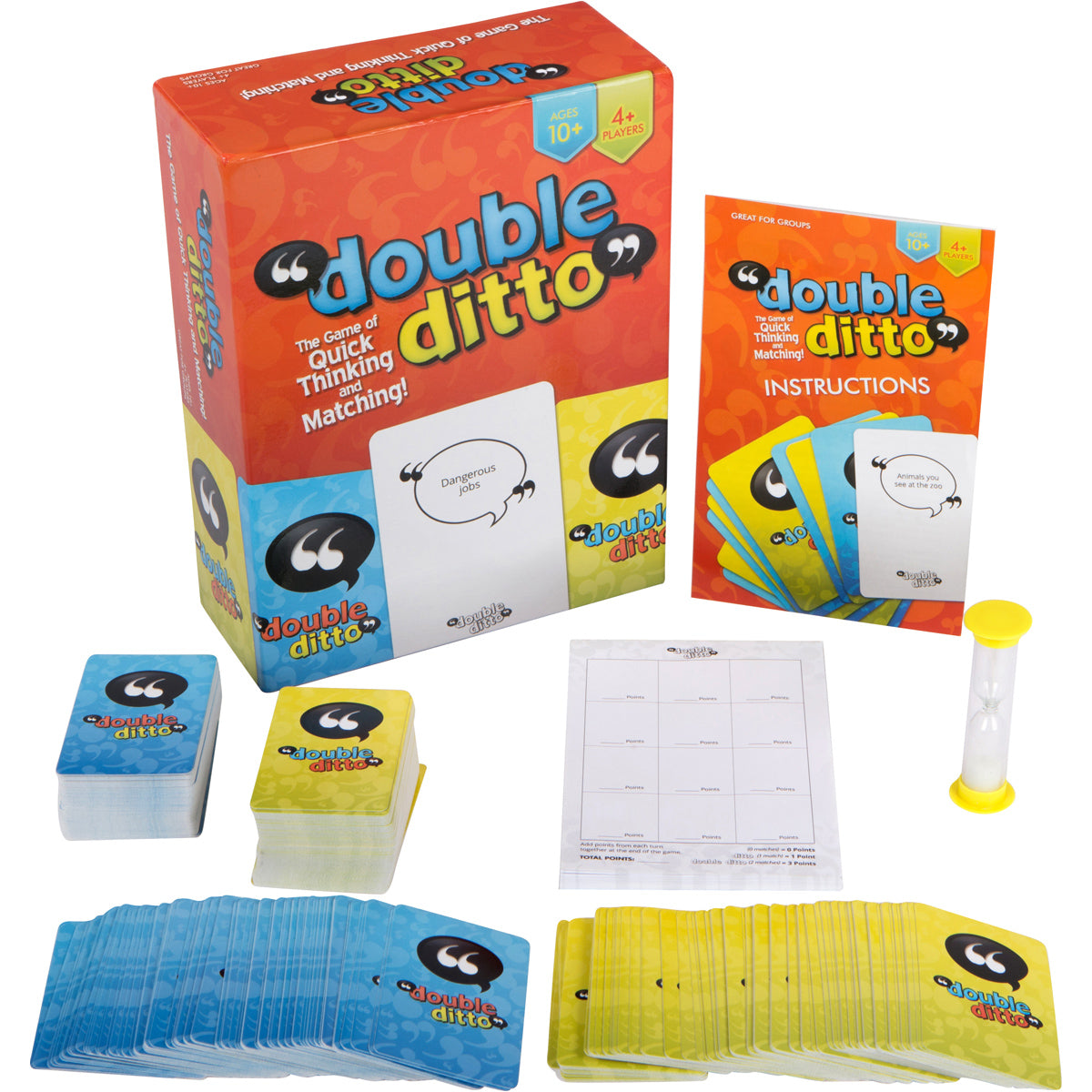 Inspiration Play Double Ditto, The Hilarious Family Party Board Game for  Adults, Teens & Kids (8-12 and up) Award-Winning Games for Game Night